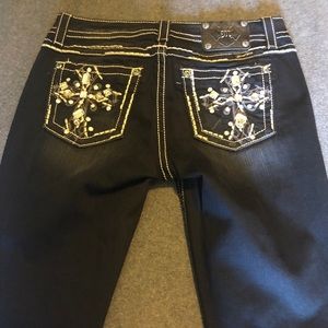 Miss Me Black Skinny Jeans Size 28 Inseam 31